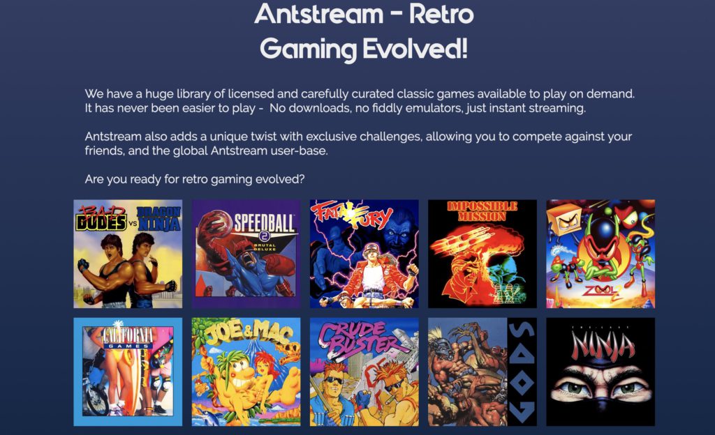 Antstream: Miles de videojuegos retro en streaming 3 Antstream juegos