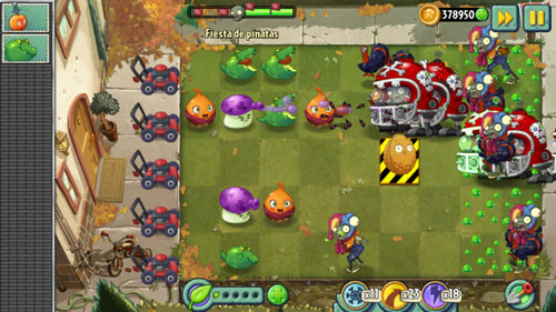 En Plants VS Zombies 2 también se celebra el Día de Acción de Gracias 7 DÍA DE ACCIÓN DE GRACIAS ZOMBIE