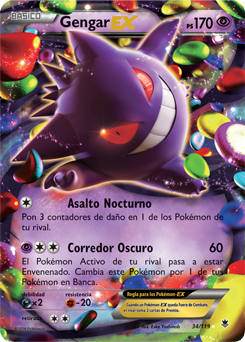Nueva expansión Fuerzas Fantasmales para JCC Pokémon 5 Gengar-EX