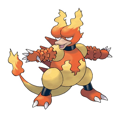 Magmar Pokémon X Pokémon Y recibe a Elecabuzz y Pokémon X a Magmar