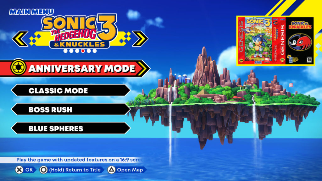Sonic Origins: los clásicos remasterizados llegarán el 23 de junio 3 sonic origins menu