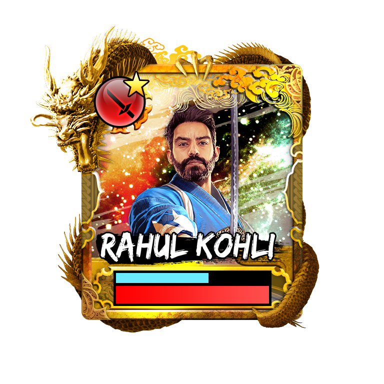 Rahul Kohli like a dragon