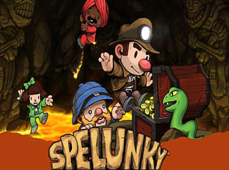 Spelunky1 Cabarás en busca de tesoros en Spelunky