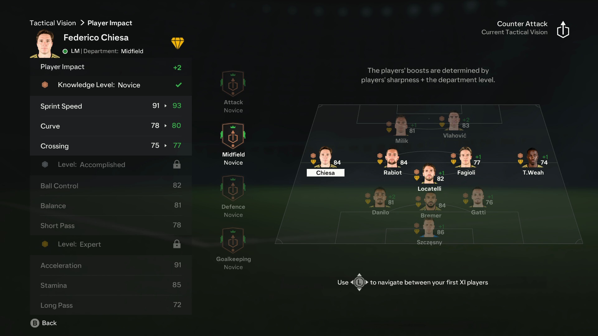 EA Sports FC 24 Switch: Nuevas características técnicas confirmadas 3 EA Sports FC 24 switch menu táctica