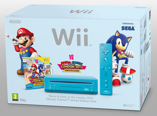 WII AZUL MARIO SONIC Mario y Sonic en los Juegos Olímpicos London 2012: Se podrá adquirir junto con una Wii azul