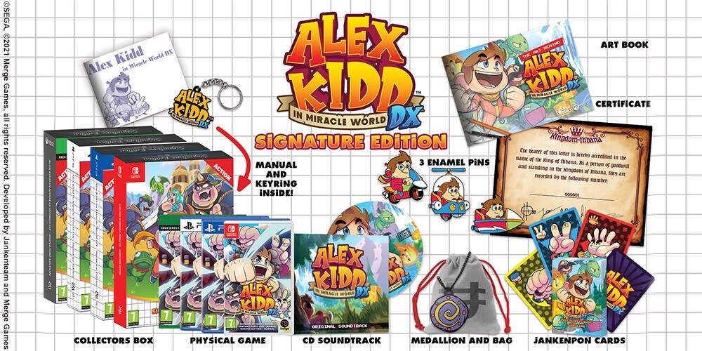 Alex Kidd in Miracle World DX: Se anuncia la edición coleccionista y suma más plataformas 3 alex kidd signature edition