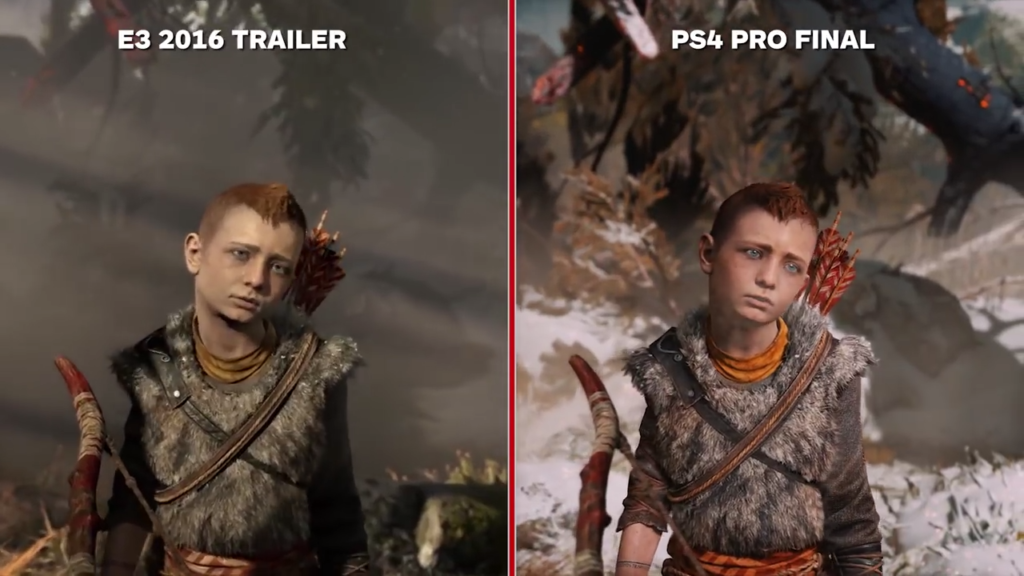 Kratos pasa de downgrades: Comparativa tráiler E3 2016 de God of War VS la versión actual 4 atreus Kratos pasa de downgrades: Comparativa tráiler E3 2016 de God of War VS la versión actual