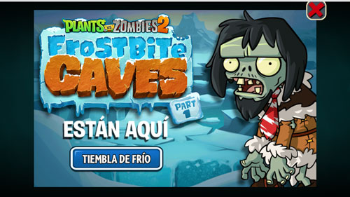 Llega el séptimo mundo a Plants Vs Zombies 2: Las Cuevas Congeladas 4 cuevas congeladas plants vs zombies