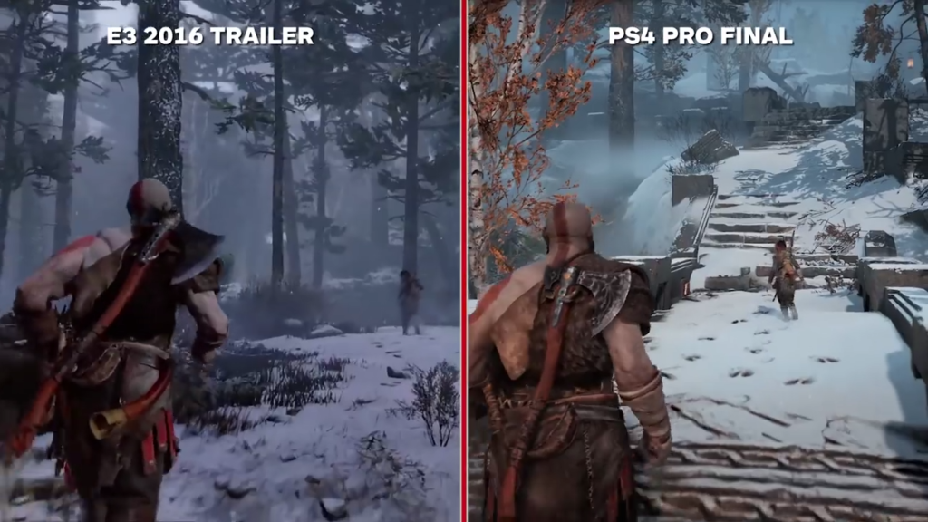 Kratos pasa de downgrades: Comparativa tráiler E3 2016 de God of War VS la versión actual 5 kratos Kratos pasa de downgrades: Comparativa tráiler E3 2016 de God of War VS la versión actual