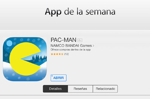 pacman gratis iphone App gratis de la Semana: Pac Man, el clásico de Namco