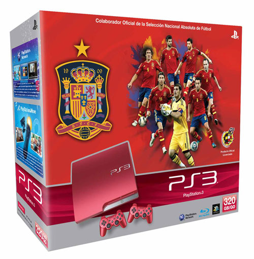 playstation 3 roja selección española Playstation 3 se viste de rojo en honor a la Selección Española